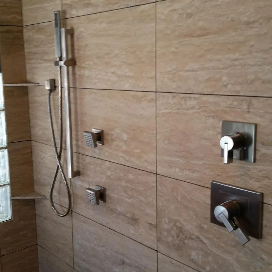 Shower fixture installation for Water Heater Replacement in Central Falls